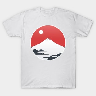 Minimalist Fuji Hama design / ミニマリスト 富士 浜 デザイン T-Shirt